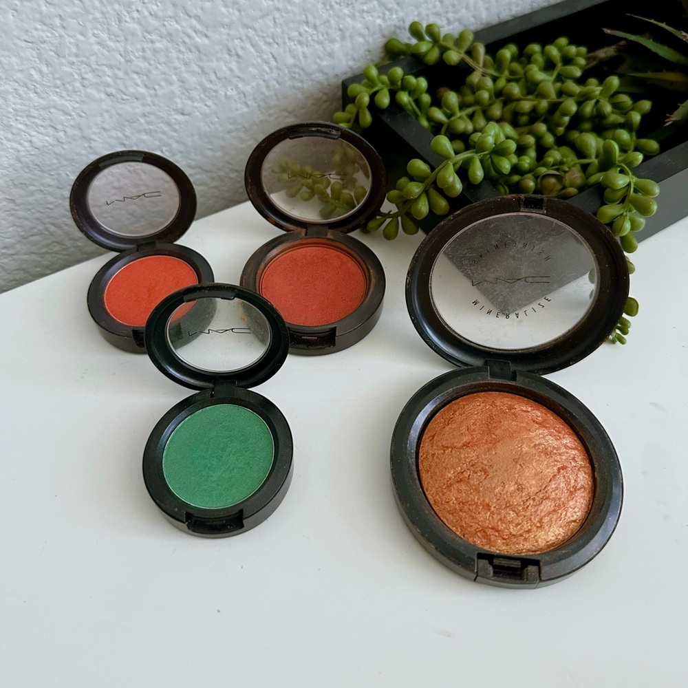 MAC Cosmetics Vibrant Orange and Green Eyeshadow Collection